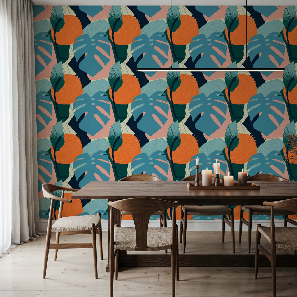 Orange Juice Mural Wallpaper - room preview 03
