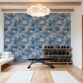 Fantasy Treetops, Blue Mural Wallpaper - room preview 03