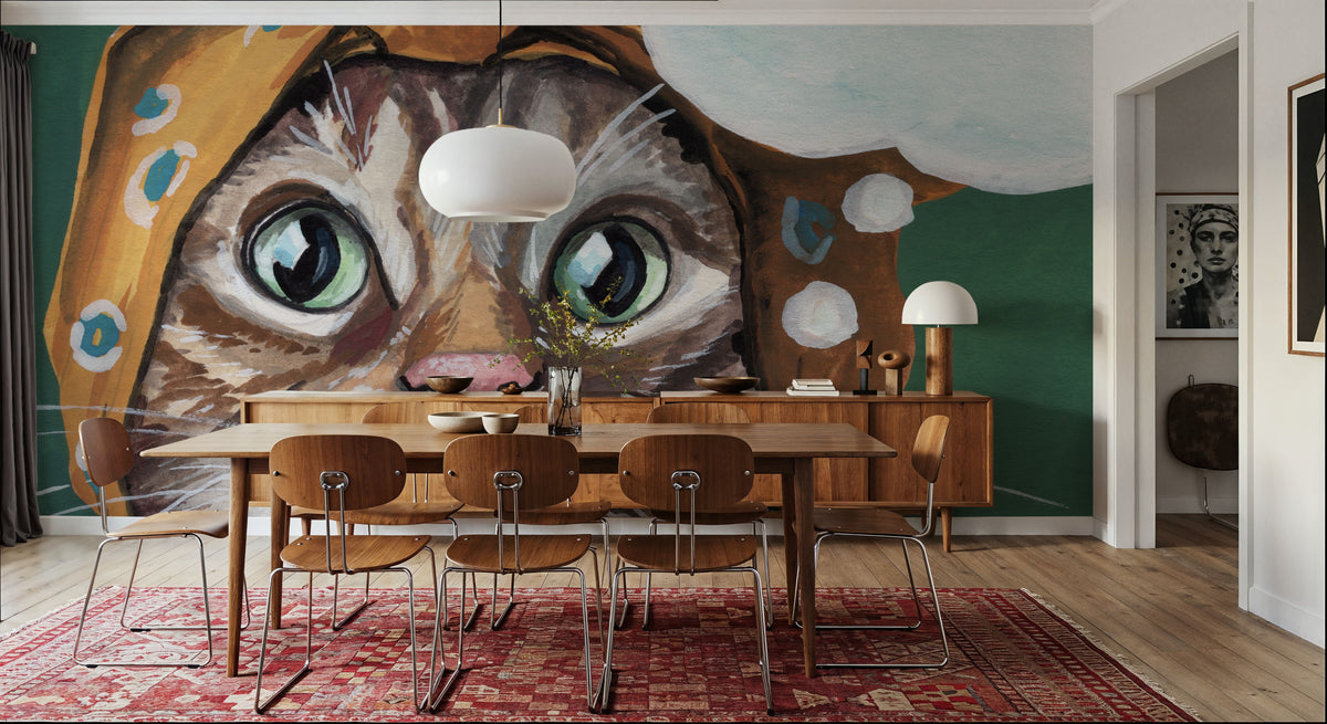 Just a Baby Cat Mural Wallpaper - room preview 03