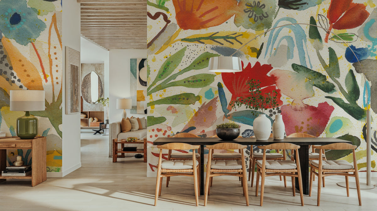 Forte Florals I Mural Wallpaper - room preview 03