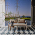 Rural Power Lines Mural Wallpaper - room preview 03