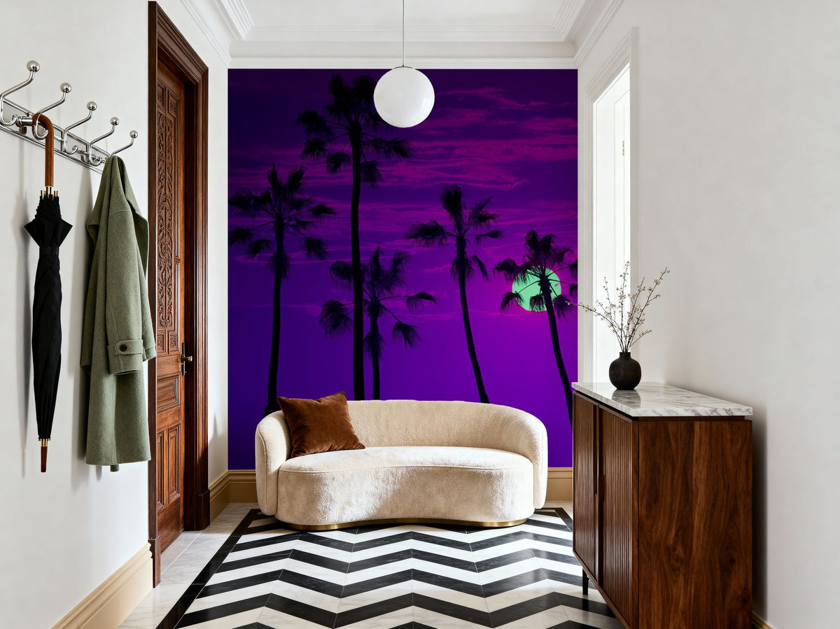 Manhattan Beach Sunset Mural Wallpaper - room preview 03