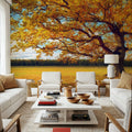 Golden Fall Tree Mural Wallpaper - room preview 03