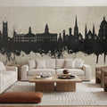 Lancaster England Skyline Concrete Mural Wallpaper - room preview 03