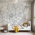 Coventry White Mural Wallpaper - room preview 03
