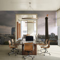 Misty Tower Skyline Mural Wallpaper - room preview 03