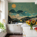 Curly Mountain Mural Wallpaper - room preview 03