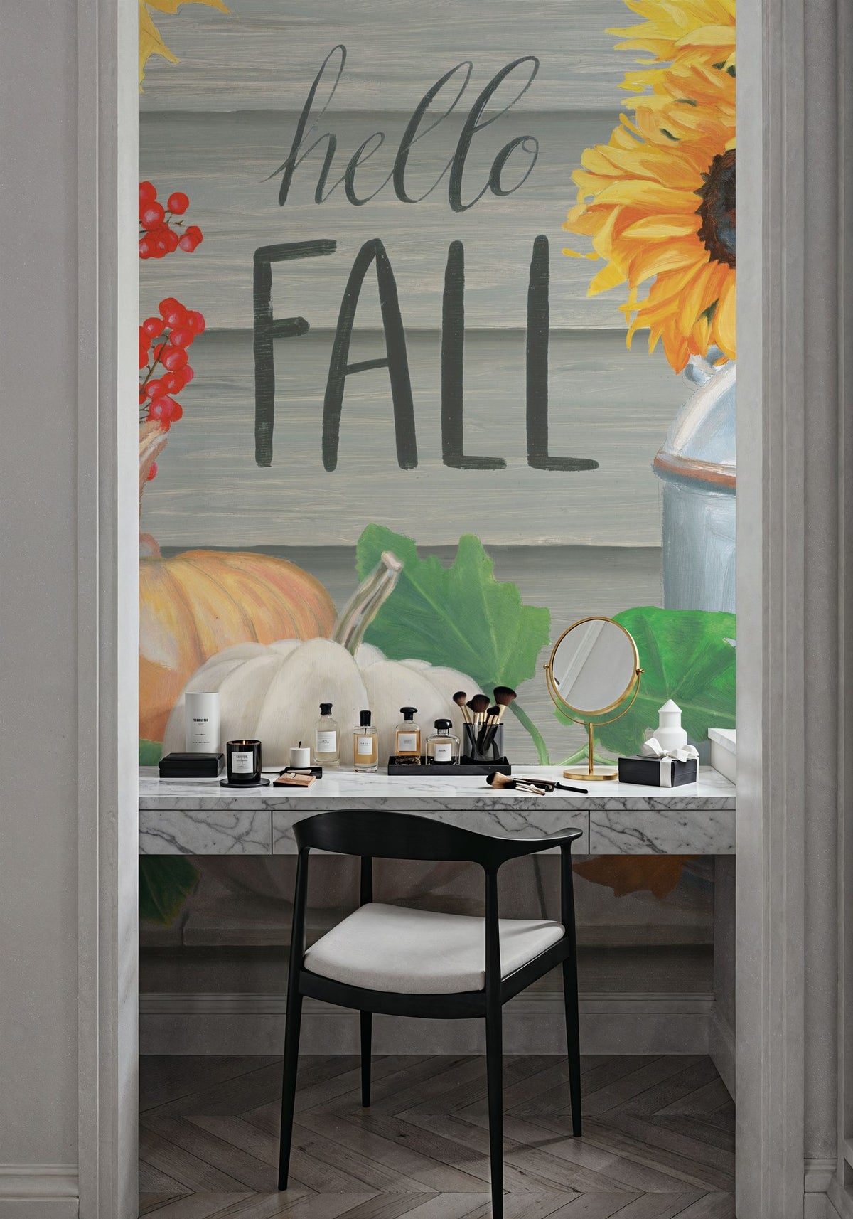 Hello Fall Mural Wallpaper - room preview 03