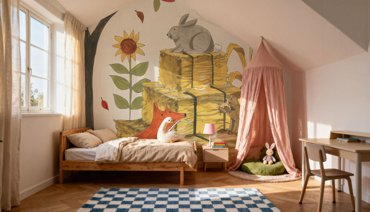 Woodland Harvest IV Mural Wallpaper - room preview 03