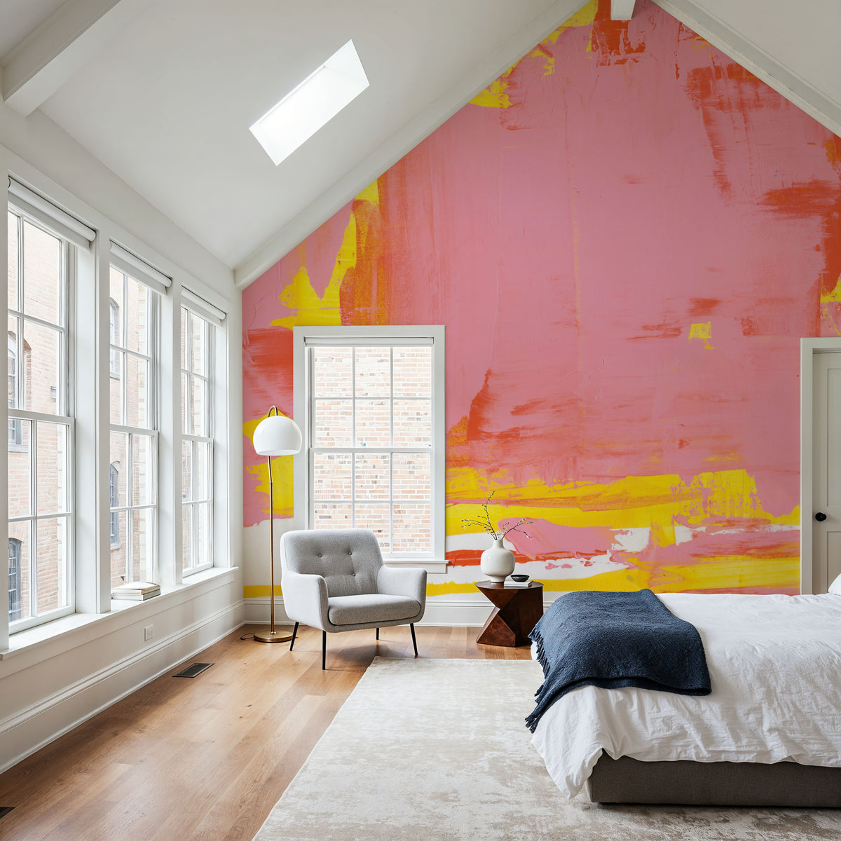 Lemonade Burst Mural Wallpaper - room preview 03