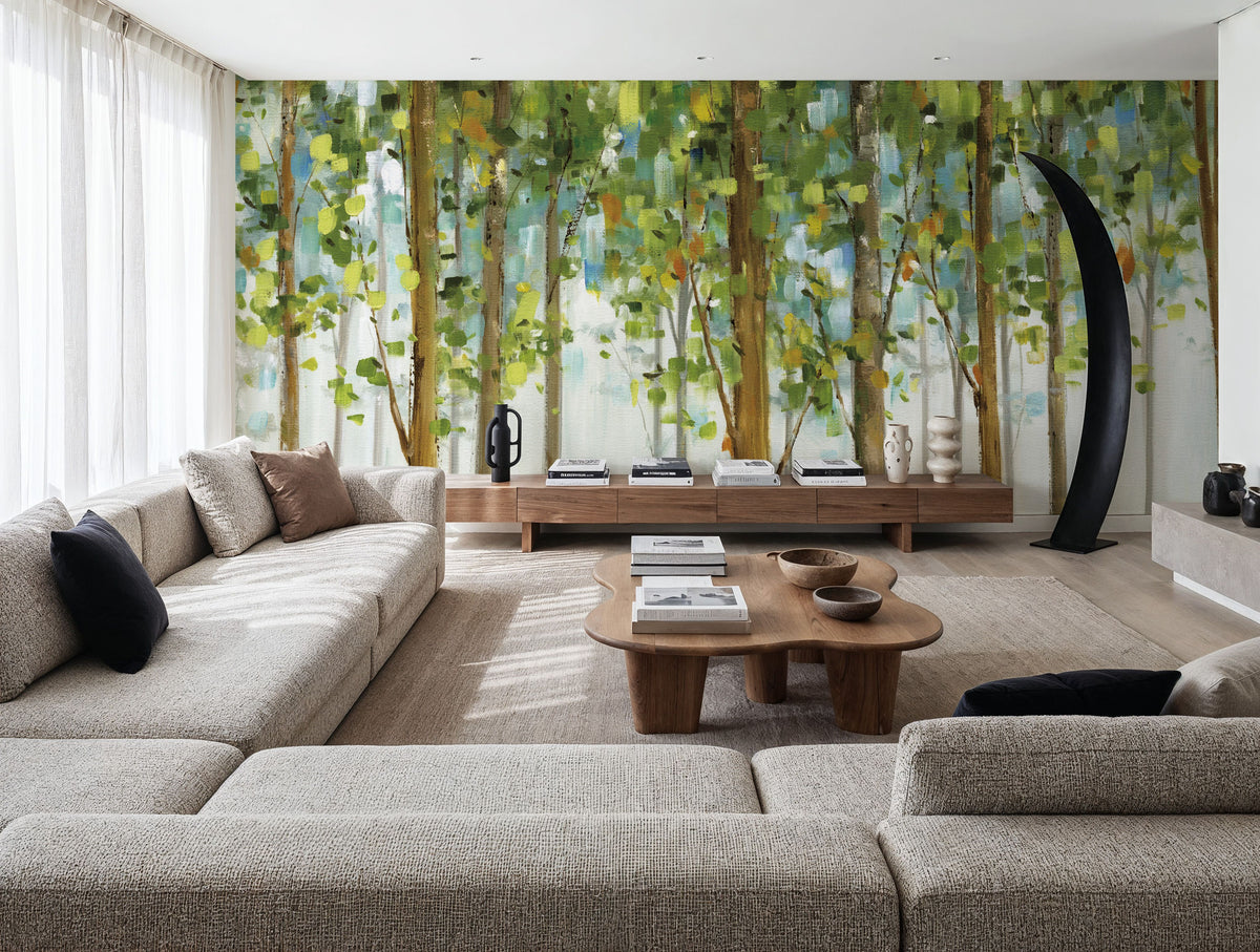 Forest Study I Mural Wallpaper - room preview 03