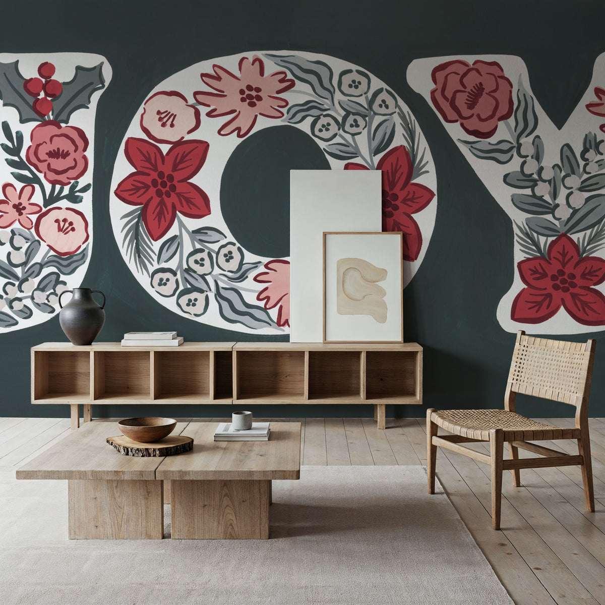 Christmas Reverie X Mural Wallpaper - room preview 03