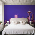 Purple Metropolis Mural Wallpaper - room preview 03