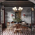 Verdant Horizon, Pewter Mural Wallpaper - room preview 03