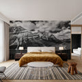 Peyto Lake BW Mural Wallpaper - room preview 03
