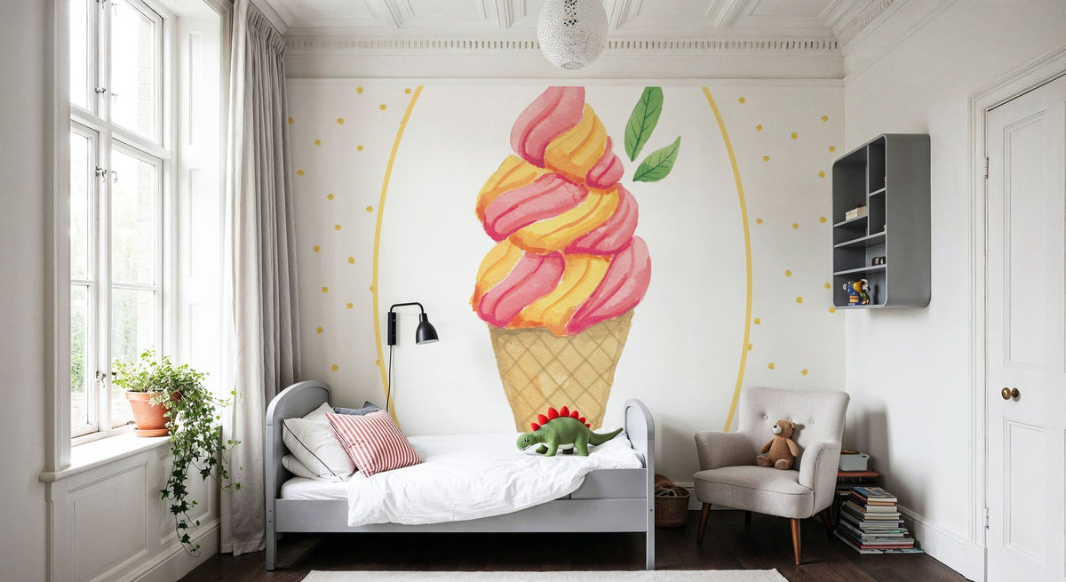 Lifes a Beach Soft Serve Mural Wallpaper - room preview 03