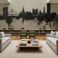 Nantes France Skyline Concrete Mural Wallpaper - room preview 03