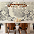 Moon in Clouds Mural Wallpaper - room preview 03