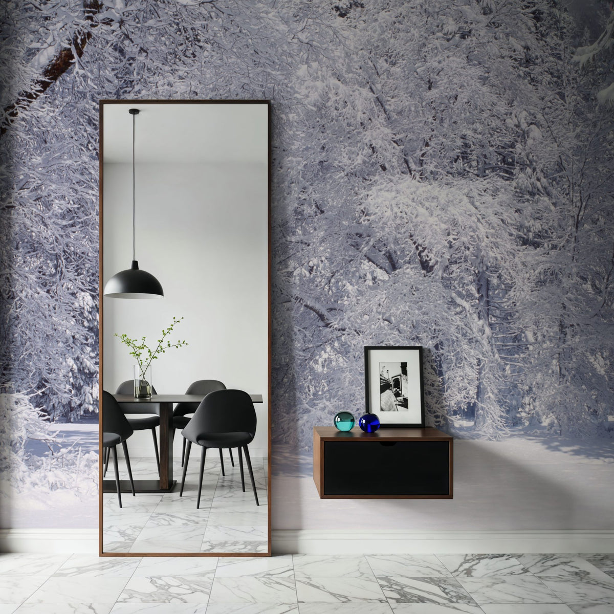 Winter Stillness Mural Wallpaper - room preview 03