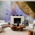 Glacial Leaf Mural Wallpaper - room preview 03