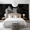 Wild Rose BW III Mural Wallpaper - room preview 03