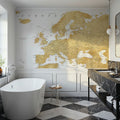 Europe Map Detailed - Rossie Mural Wallpaper - room preview 03