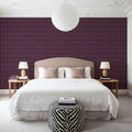 Lone Flowers Purple Mural Wallpaper - room preview 03