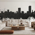 Pretoria South Africa Skyline Black & White Mural Wallpaper - room preview 03