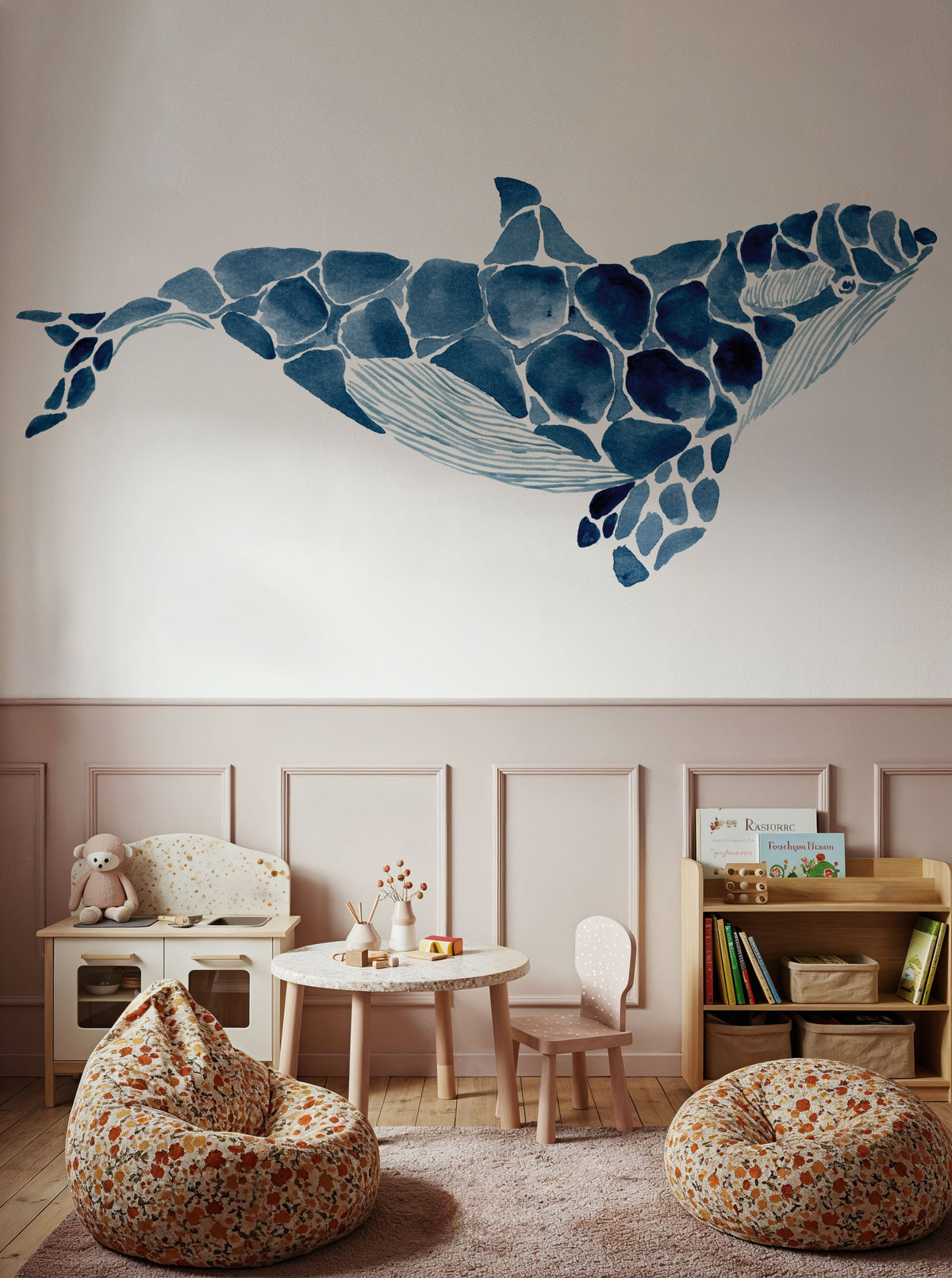 Killer Whale Mural Wallpaper - room preview 03