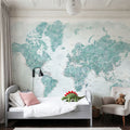 World Map Cities - Gertrudis Mural Wallpaper - room preview 03