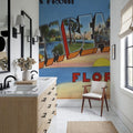 Greetings From Palm Beaches Mural Wallpaper - room preview 03