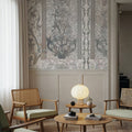 Plant Fantasy Ornament, Gray Mural Wallpaper - room preview 03