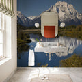 Mountain Mirror Lake Mural Wallpaper - room preview 03