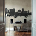 Virginia Beach Skyline Concrete Mural Wallpaper - room preview 03