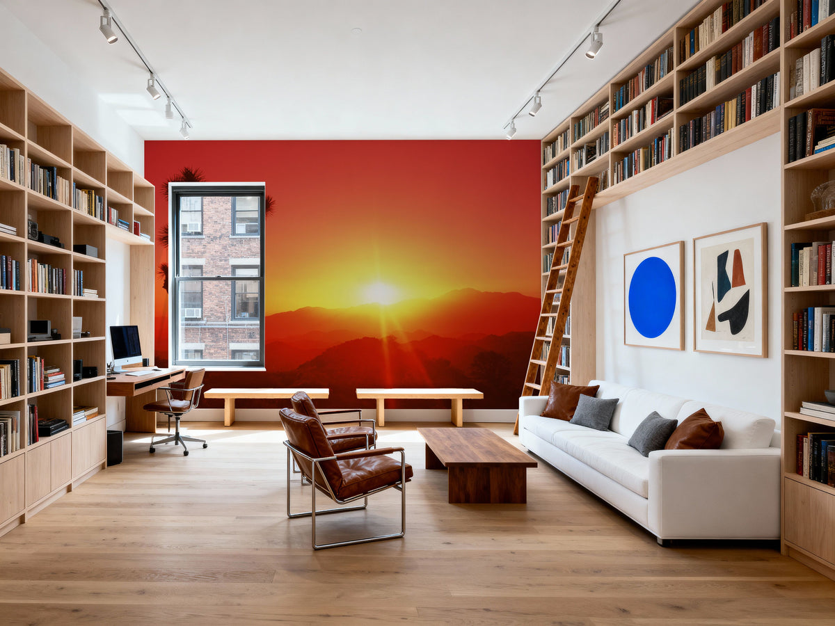 Desert Flame Joshua Tree Mural Wallpaper - room preview 03
