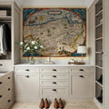 Old Map of Belgium, 1570 Mural Wallpaper - room preview 03