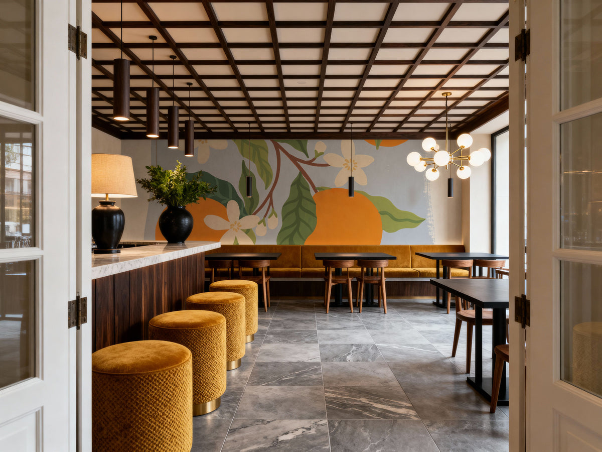 Marche Aux Fruits I Mural Wallpaper - room preview 03