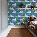 Blue Dove Orchard Mural Wallpaper - room preview 03