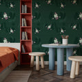 Lazy Paddle, Emerald Mural Wallpaper - room preview 03