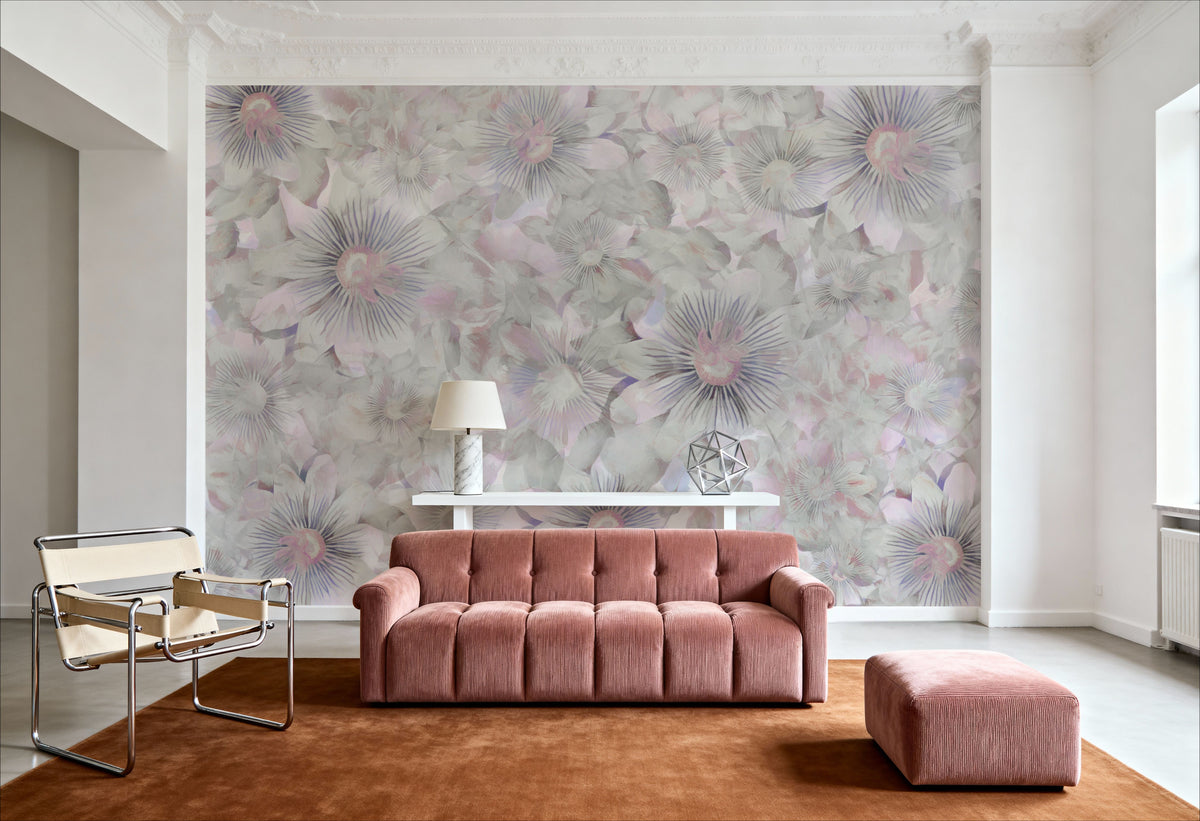 Smiling Flowers Mural Wallpaper - room preview 03