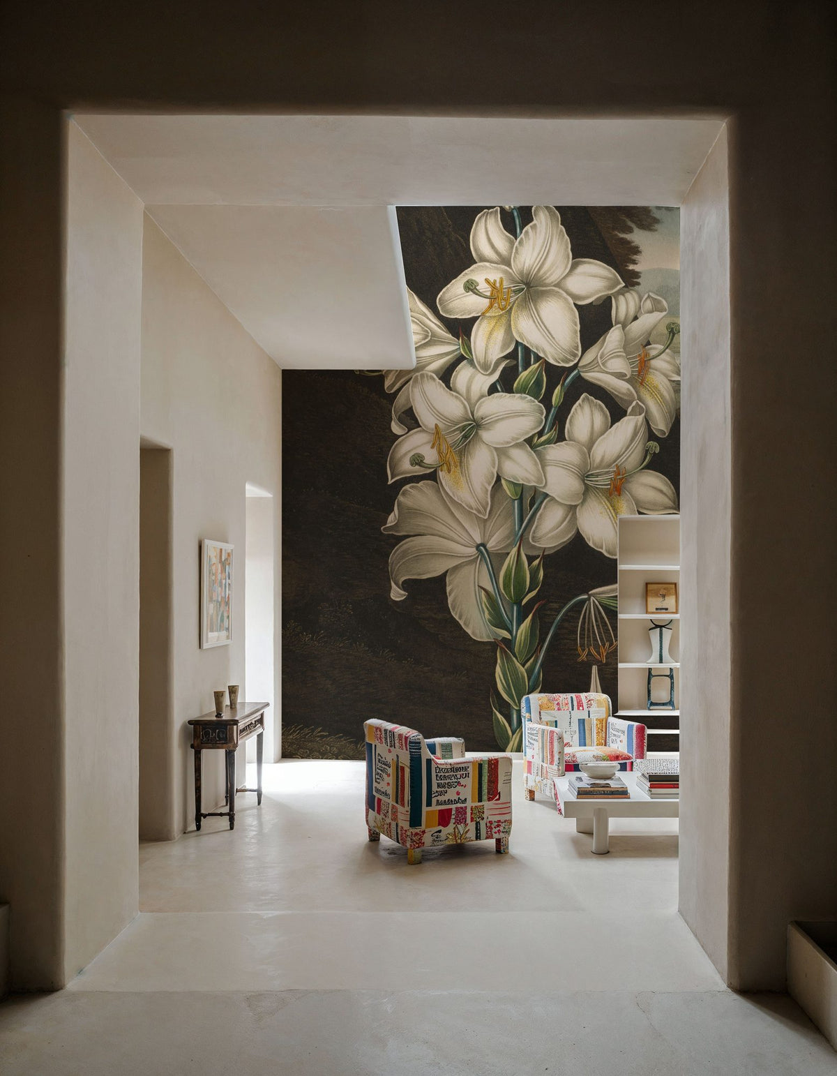 Dwellpaper Temple of Flora White Mural Wallpaper image 3
