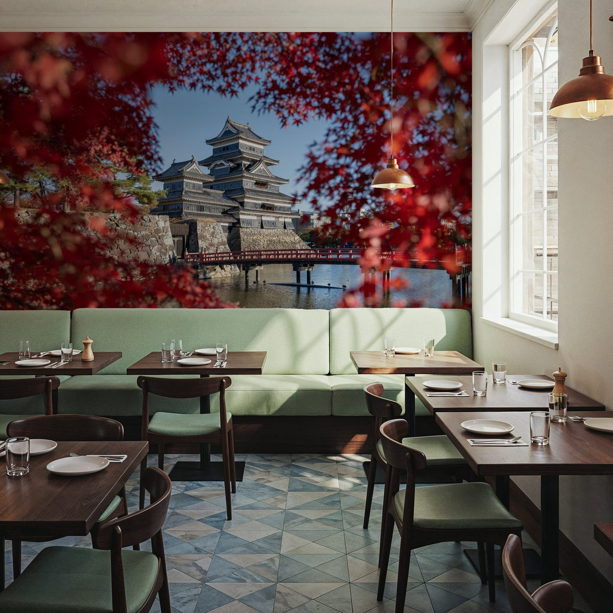 Matsumoto Fall Mural Wallpaper - room preview 03