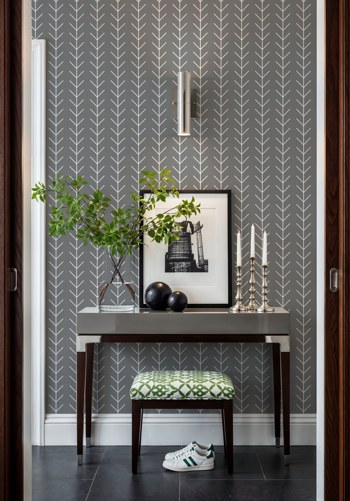 Rose Thorn Mural Wallpaper - room preview 03