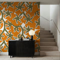Orange Harvest Mural Wallpaper - room preview 03