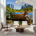 Merced River Log Mural Wallpaper - room preview 03