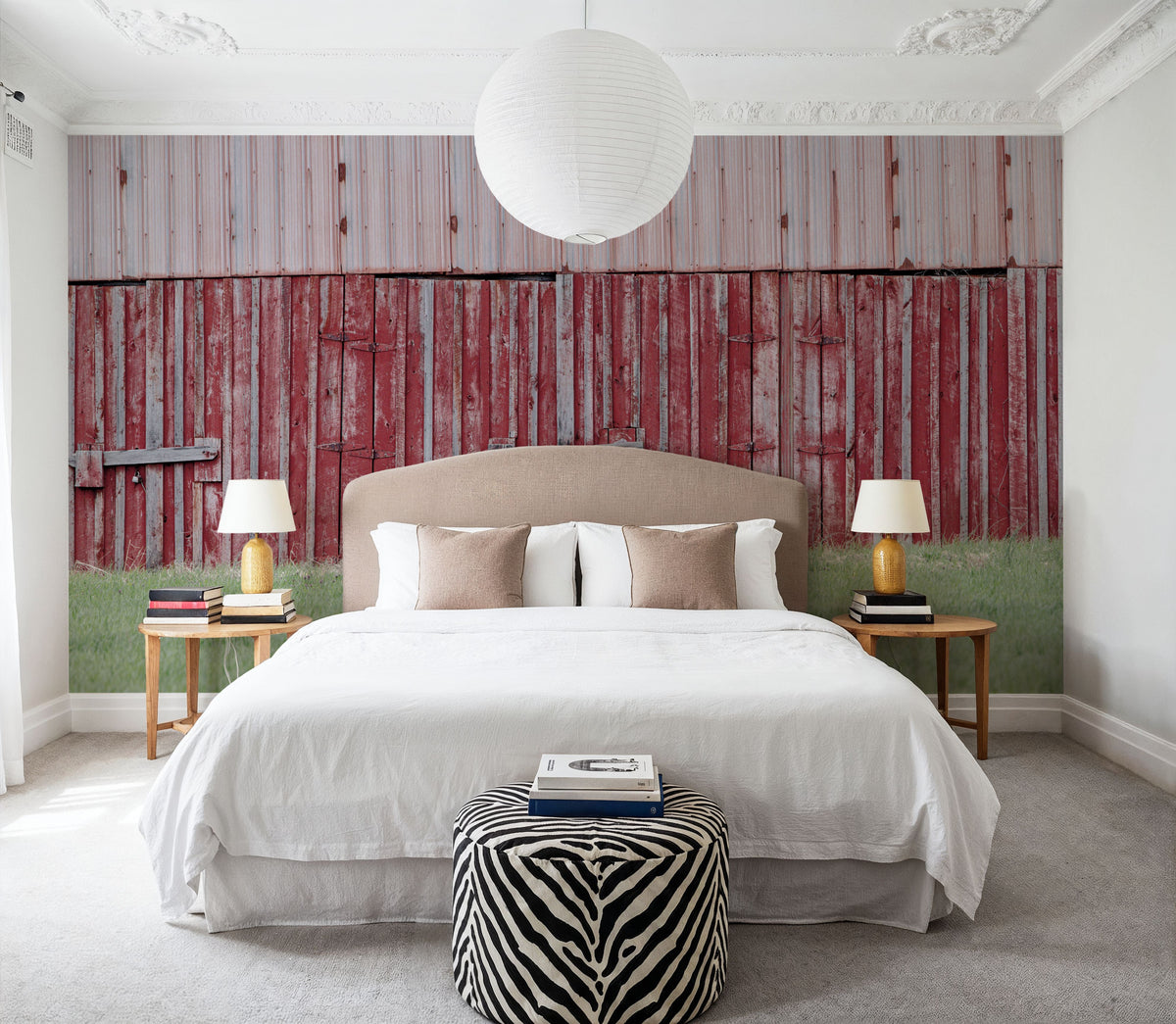 Barn Stripes Mural Wallpaper - room preview 03