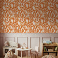 Oil on Water Orange Mural Wallpaper - room preview 03