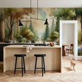 Captivating Forest Mural Wallpaper - room preview 03