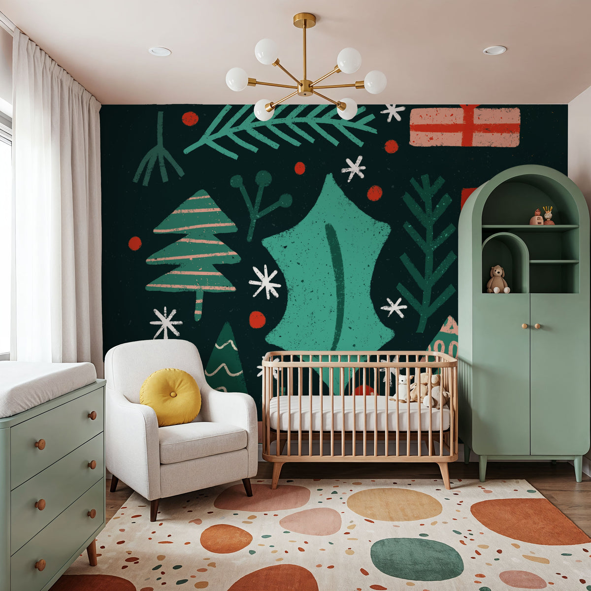 Warm Wishes II Mural Wallpaper - room preview 03