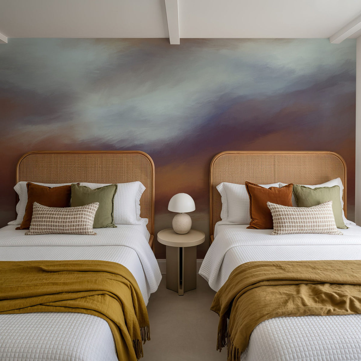 The Silent Horizon, Amber Mural Wallpaper - room preview 03